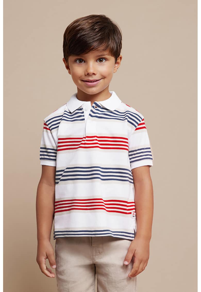 Tricou polo cu model in dungi