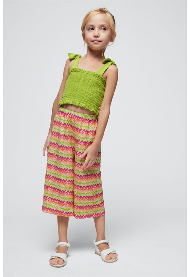 Set de top crop si pantaloni - 2 piese