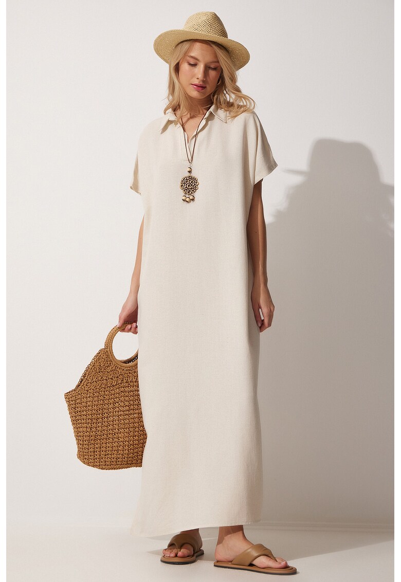 Rochie maxi cu maneci scurte