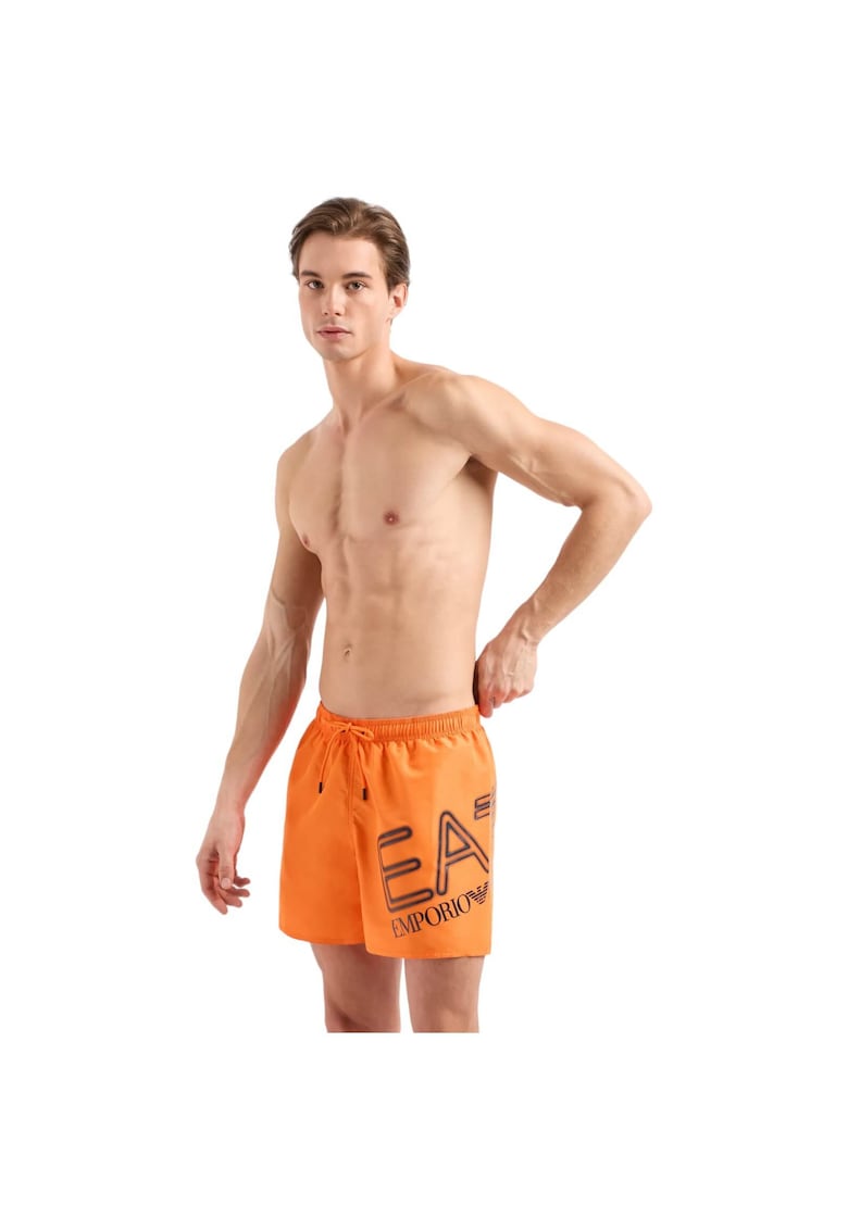 Short EA7 Maxi Logo Boxer - 4R736-902000-20262 33634 - Portocaliu