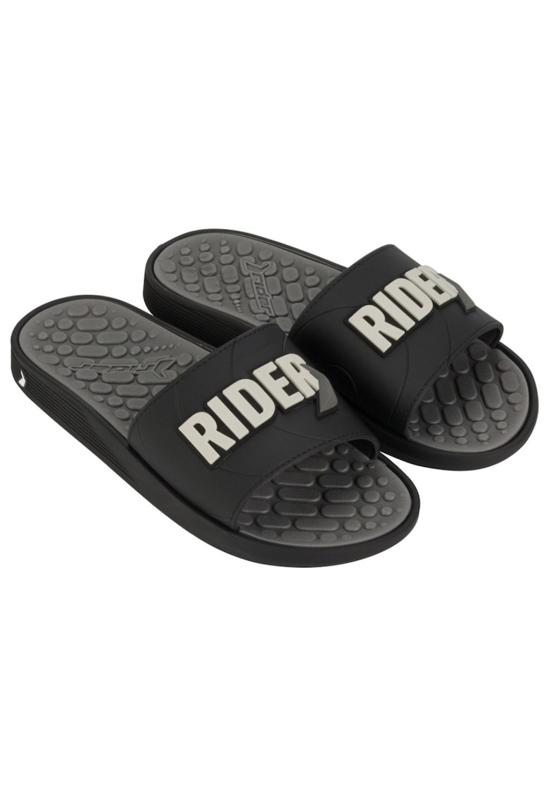 Papuci de plajă pentru bărbați Rider Pump Slide negru-gri 11690-AS512 07292