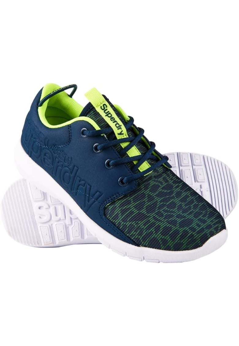 Pantofi sport dama SUPERDRY - albastru/verde - stofa/plastic -