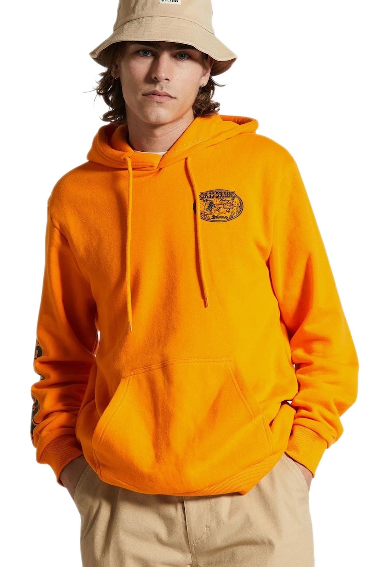 Hanorac sport barbati Bass Brains Swim -  portocaliu - M - bumbac/poliester