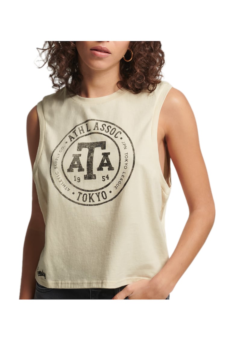 Maiou cu imprimeu cu croiala lejera