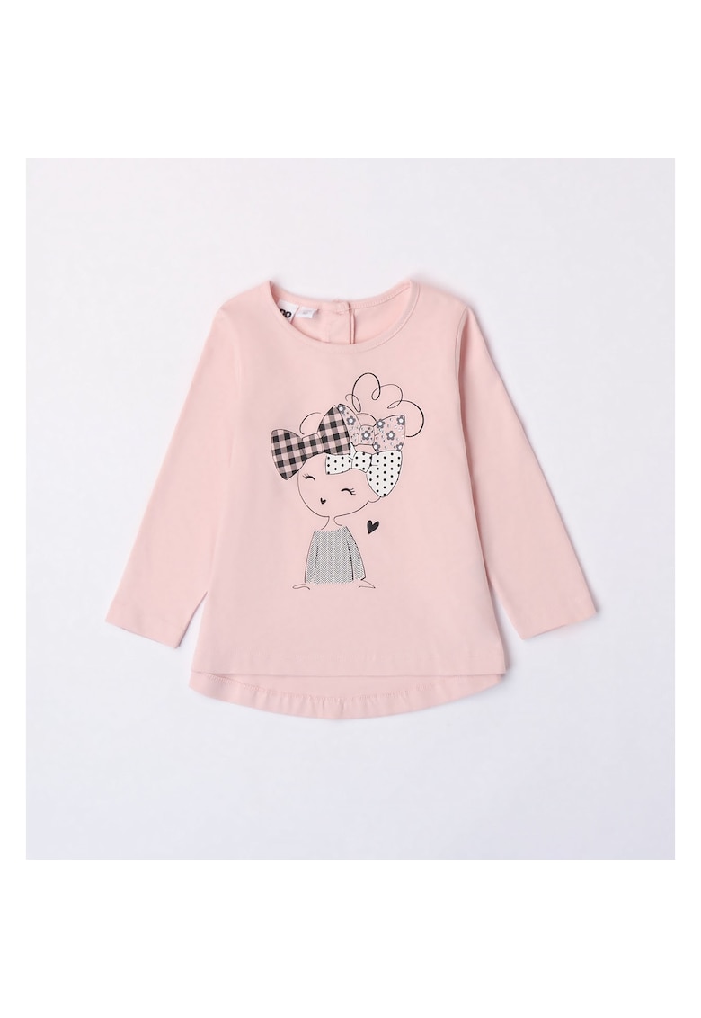 Bluza cu imprimeu pentru fetite - 4.7573 - Roz