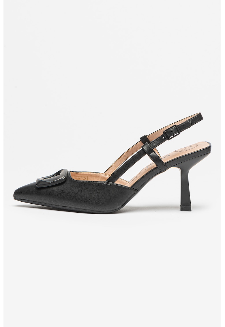 Pantofi slingback de piele ecologica