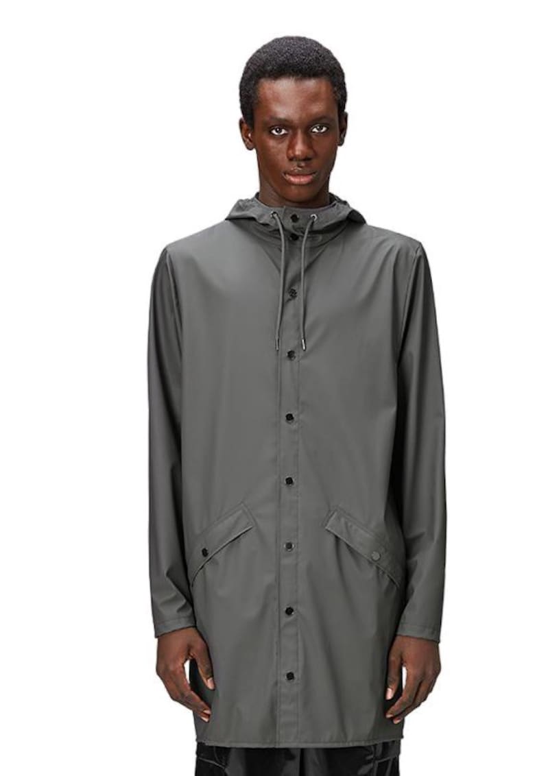 Jacheta impermeabila unisex - Poliester/Poliuretan - gri -