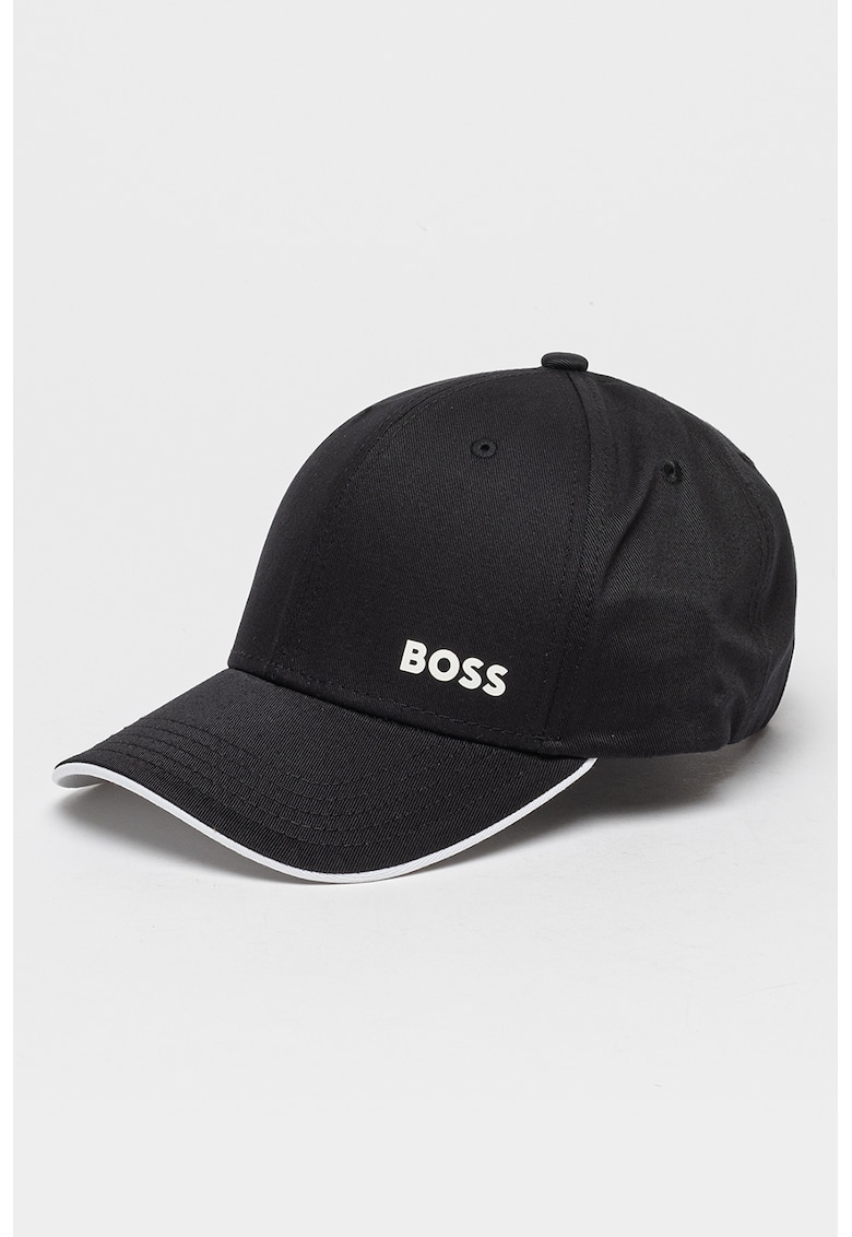 Sapca baseball din bumbac cu aplicatie logo - Negru