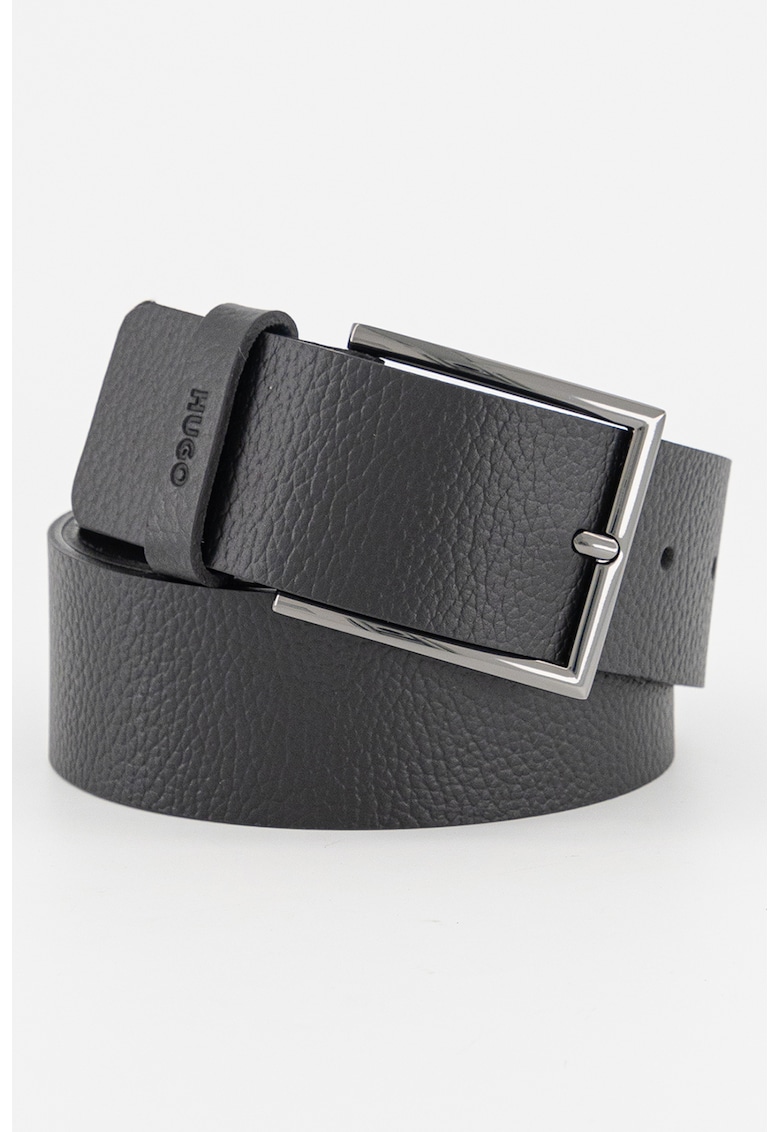 Curea de piele cu cusaturi contrastante Giaspo