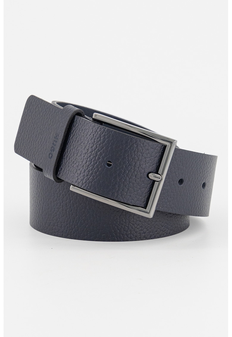 Curea de piele cu cusaturi contrastante Giaspo