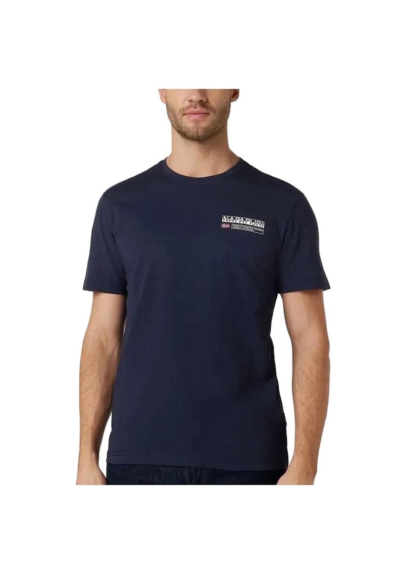 Tricou barbati S-KASBA NP0A4HQQ-176 Albastru inchis Bumbac - Albastru/Bleumarin