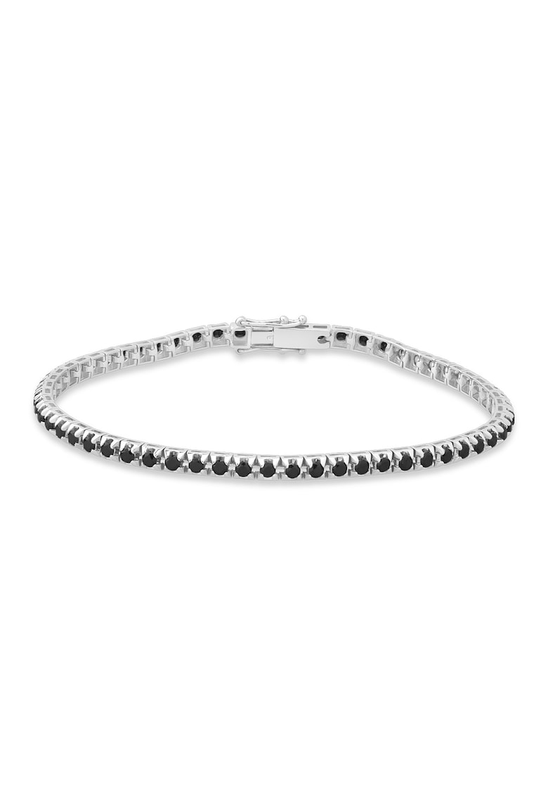Bratara Tennis Aur Alb de 18K Diamante Naturale de Carate Sanddwqfra Ferretti - Negru