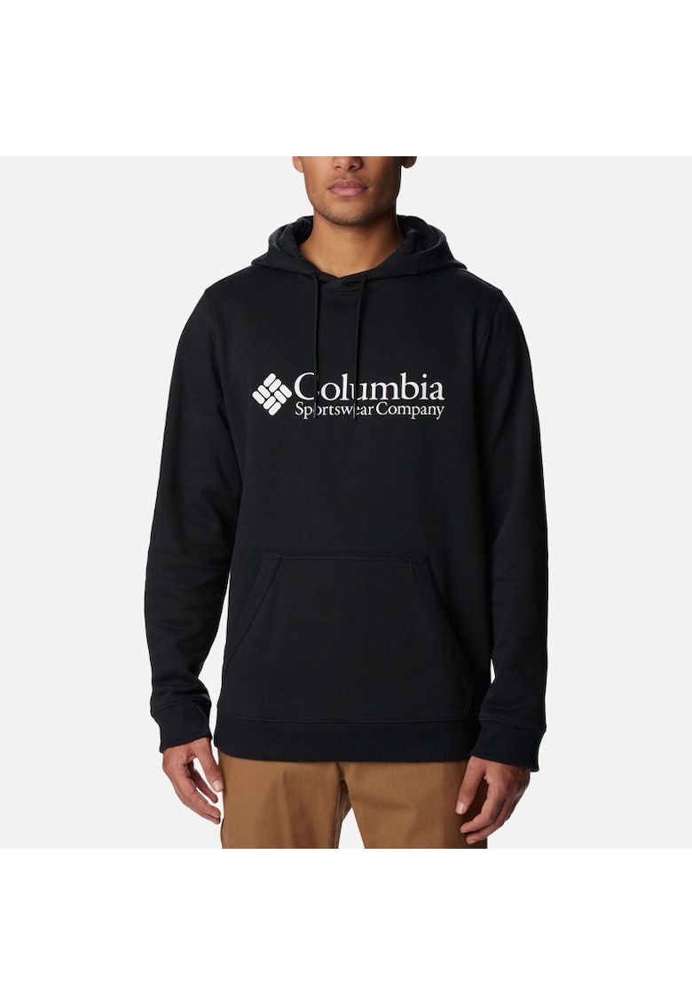 Hanorac barbatesc  CSC Basic Logo - negru - L - bumbac