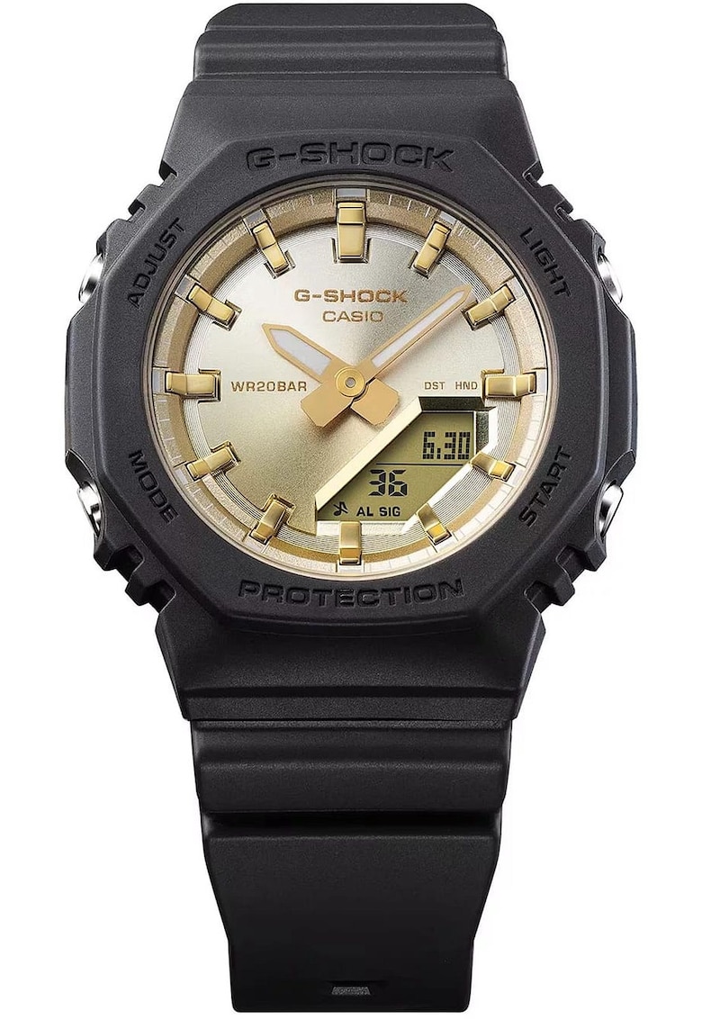 Ceas dama G-SHOCK - rezistent la socuri - Super Illuminator - negru - 20 ATM