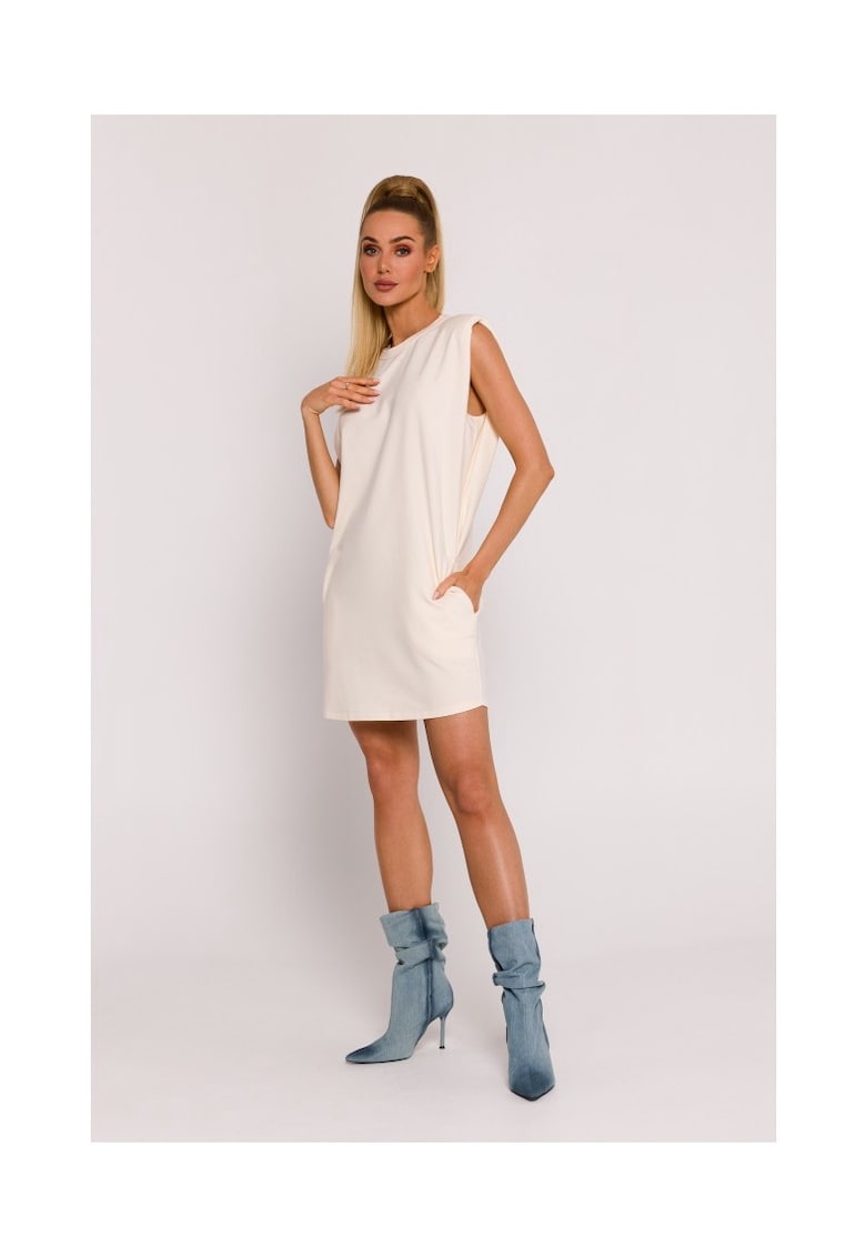 Rochie mini cu - crem