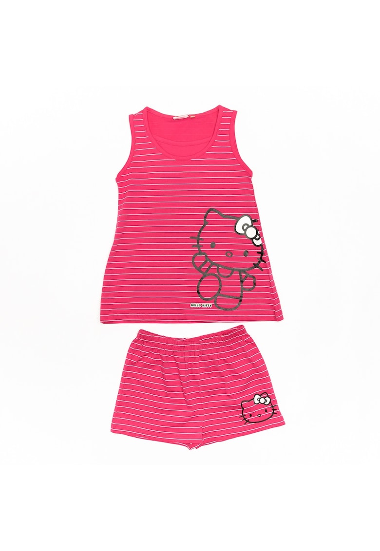 Pijamale cu imprimeu - fete - HK3634 - Fucsia