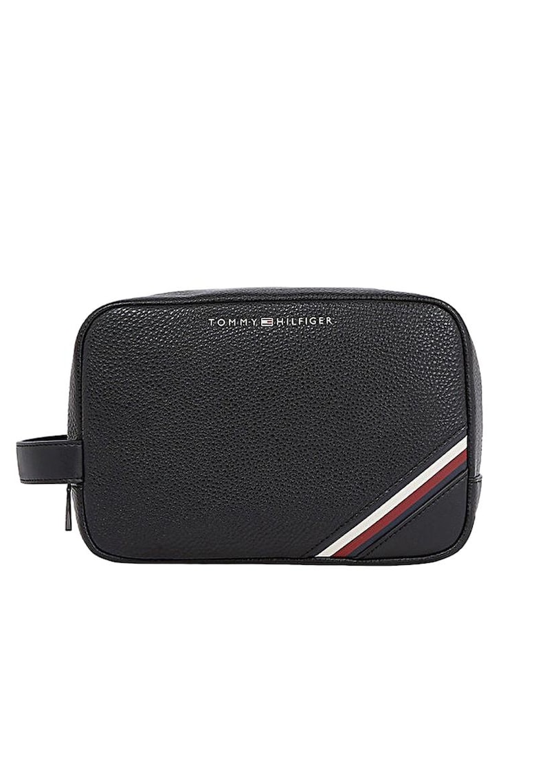 Geanta de toaleta eco-piele - negru - 23x12x15 -5cm