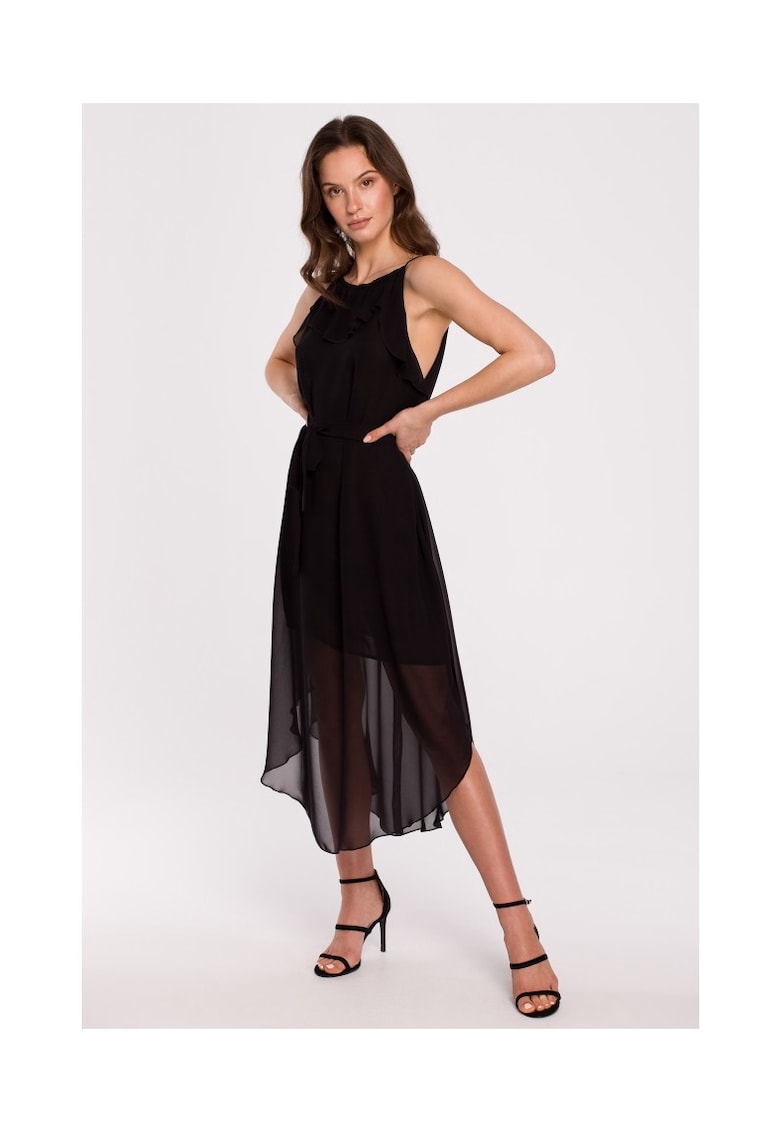 Rochie Dama - Poliester/Bumbac - Negru