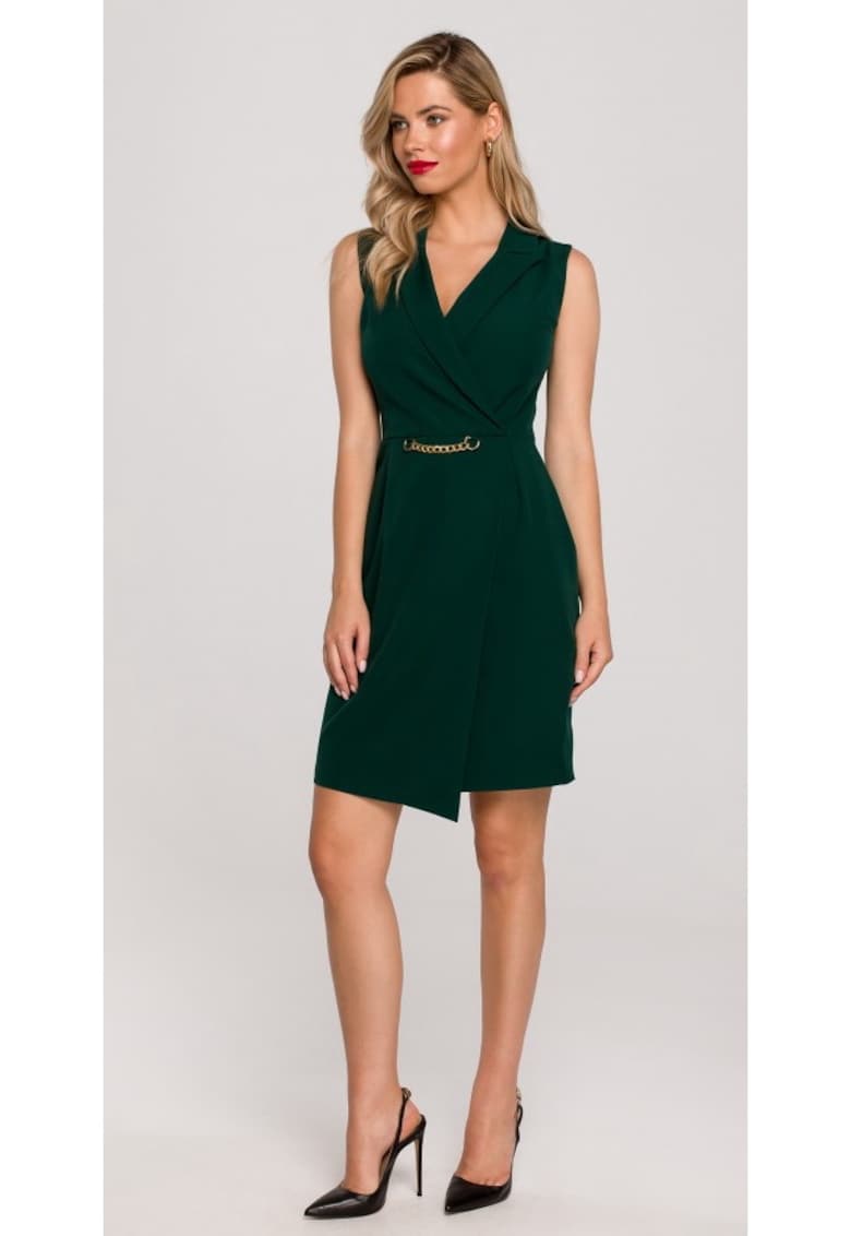 Rochie Dama - Blazer - Poliester/Bumbac - Verde
