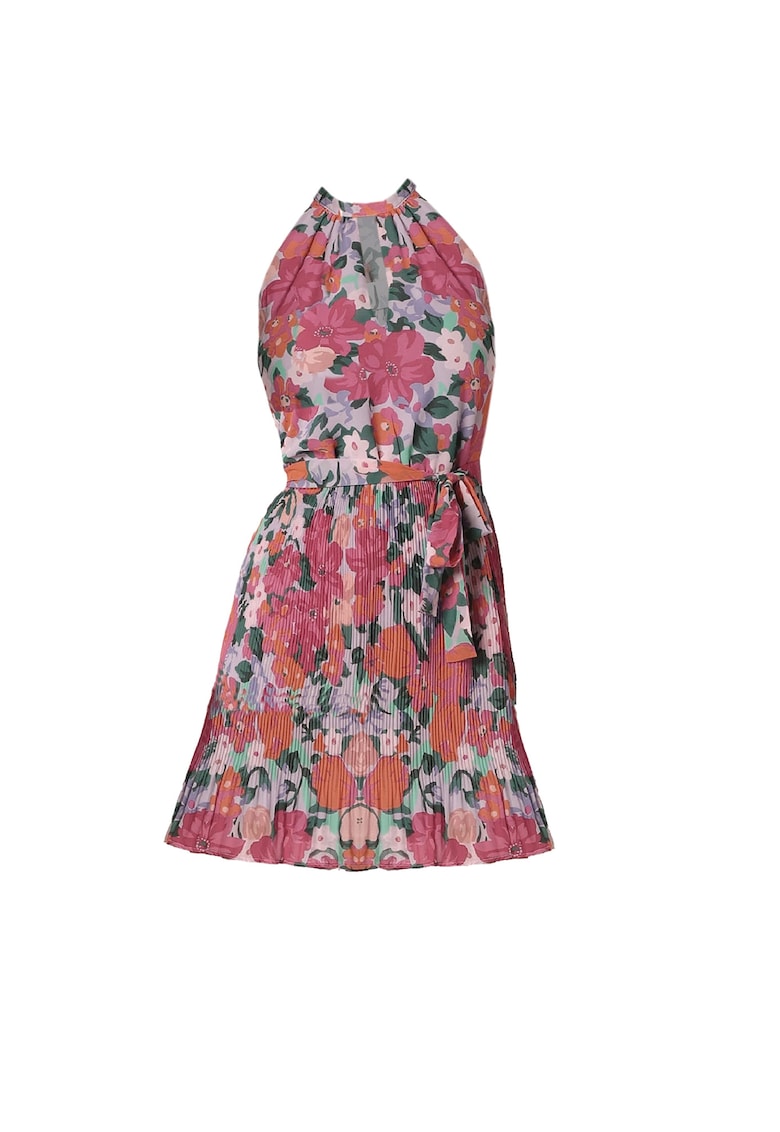 Rochie dama lunga 6917 - Casual - Poliester - Roz deschis