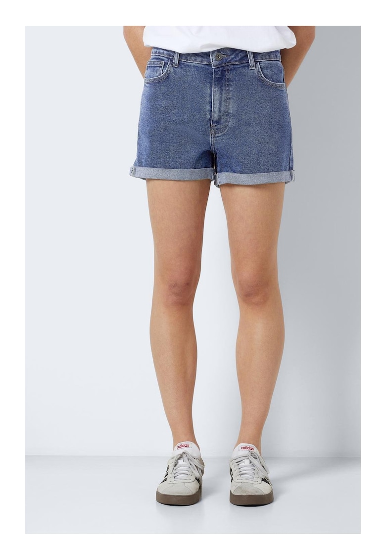 Blugi scurti dama 7493 - Regular fit - Bumbac - Albastru