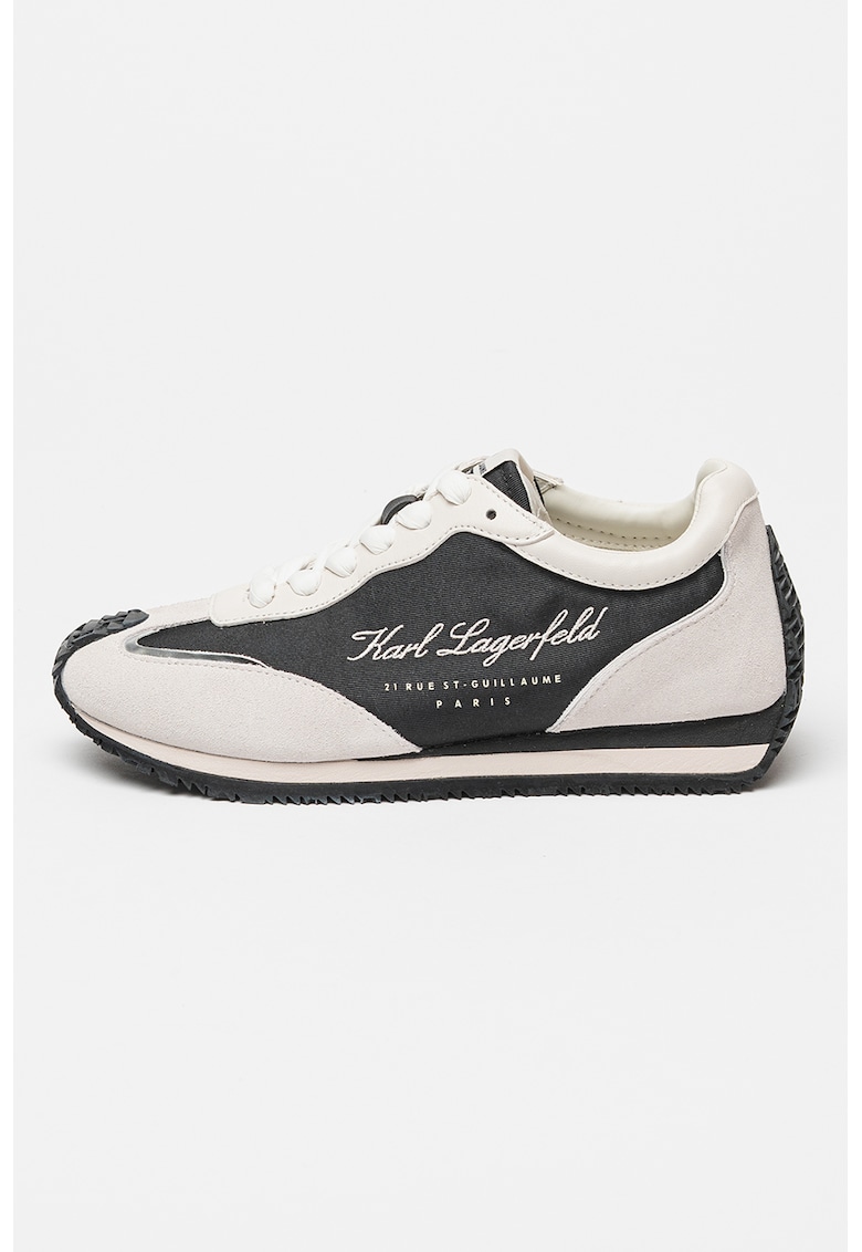 Pantofi sport cu detalii din piele intoarsa Velocette