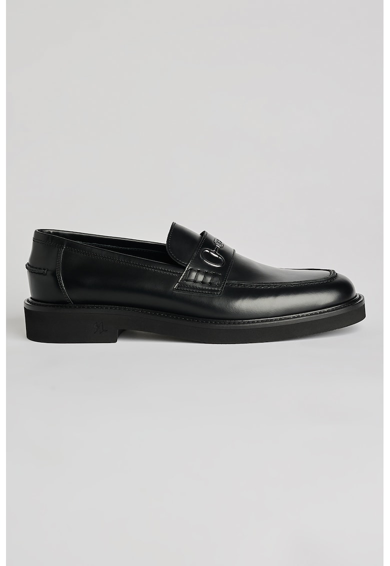 Pantofi loafer din piele - Negru