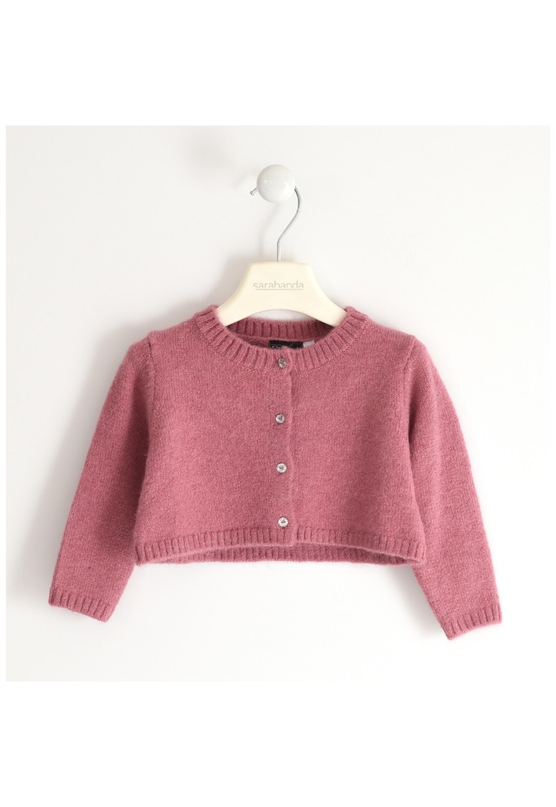 Cardigan pufos pentru fetite - 0.5240 - Roz