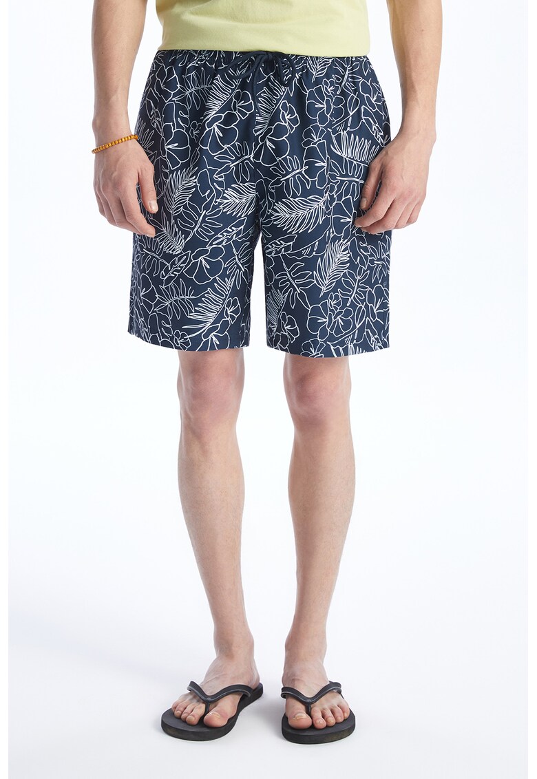Pantaloni scurti cu imprimeu tropical