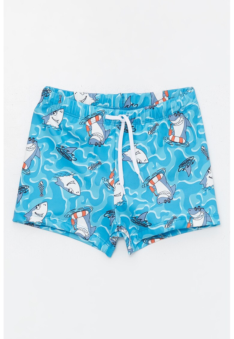 Pantaloni scurti cu imprimeu tropical