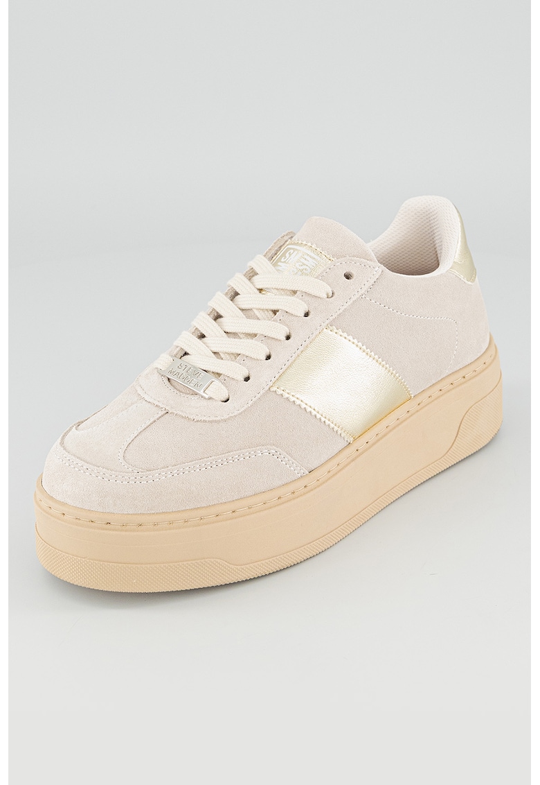 Pantofi sport de piele intoarsa cu platforma