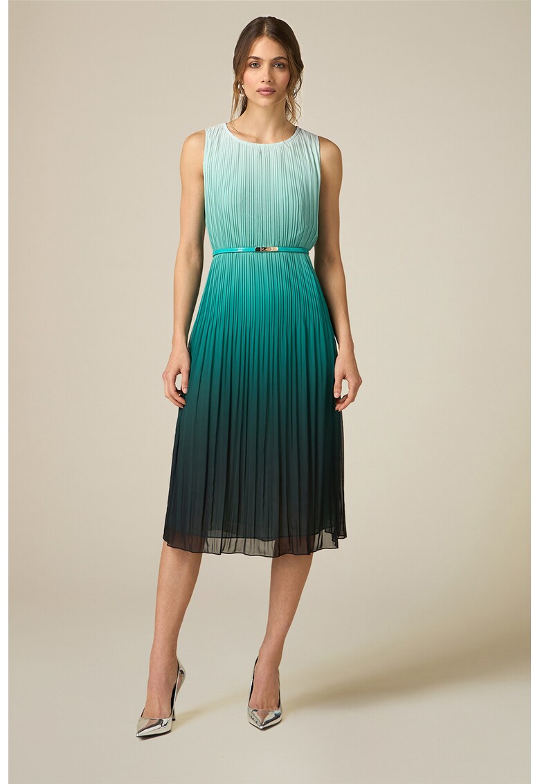 Rochie midi cu aspect in degrade