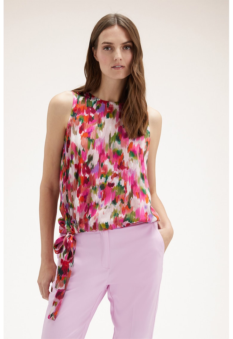 Bluza fara maneci cu decolteu rotund