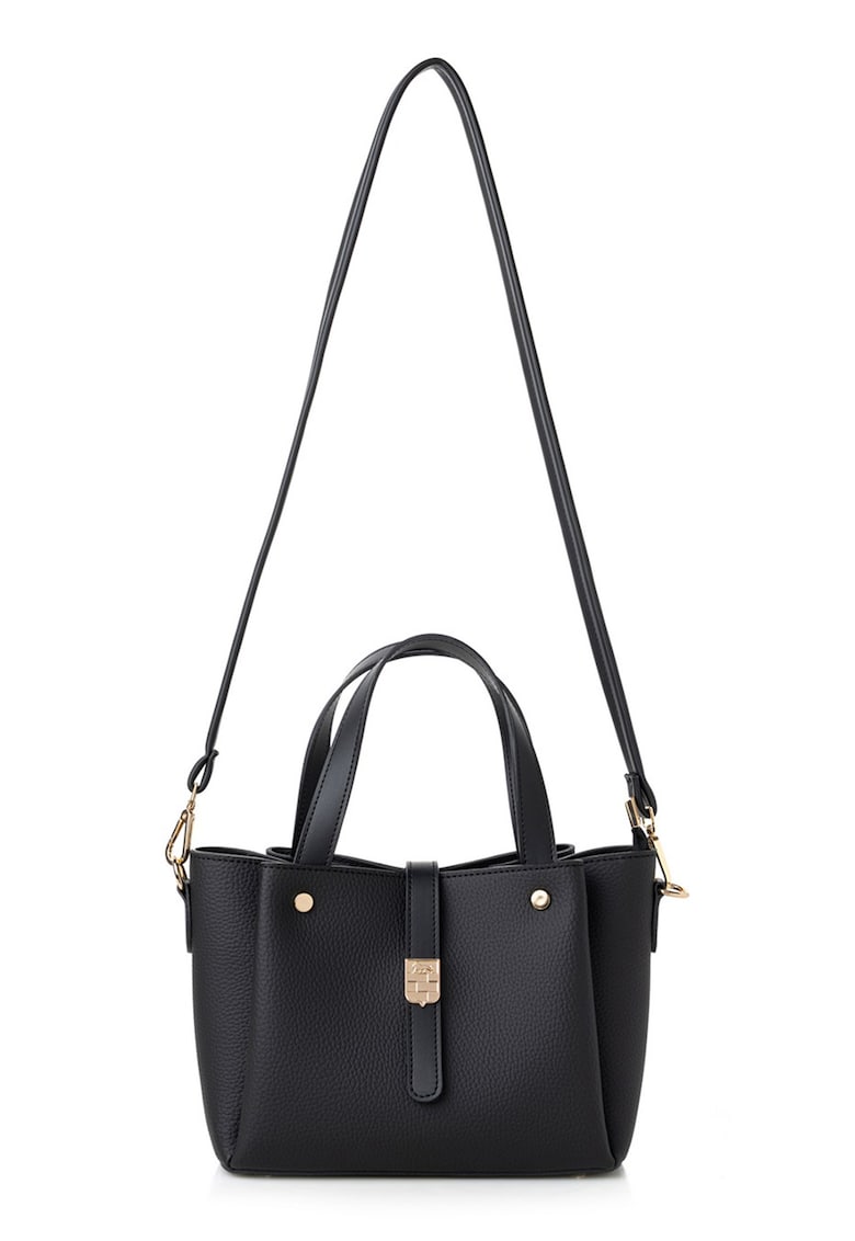 Geanta din piele ecologica cu bareta de umar detasabila