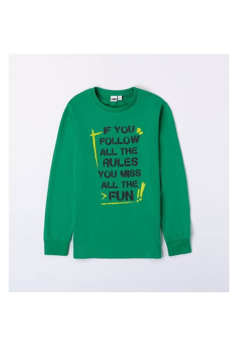 Bluza cu imprimeu pentru baiat - 4.7694 - Verde/Negru