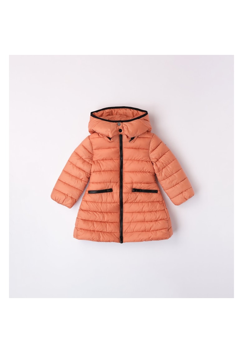 Geaca de iarna pentru fetite - 4.7605 - Portocaliu - Negru/Portocaliu