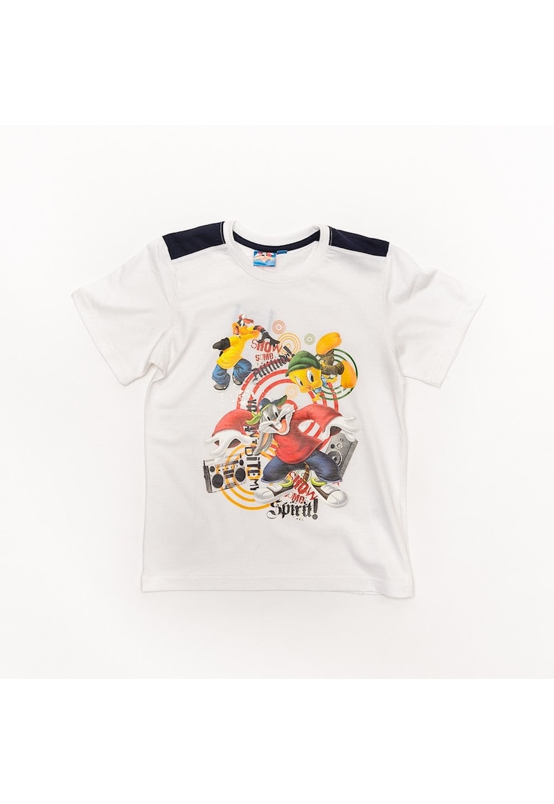 Tricou - baieti - KTJM2314-gal - Alb