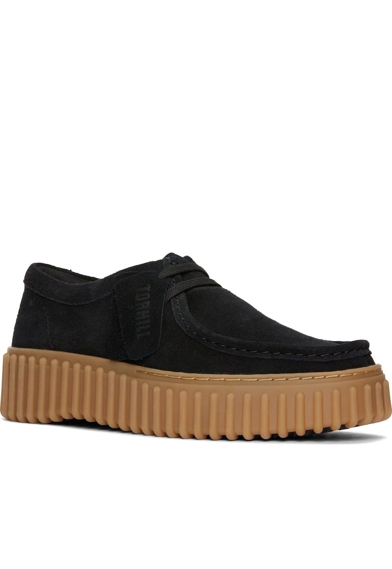Mocasini de piele intoarsa Torhill - Negru