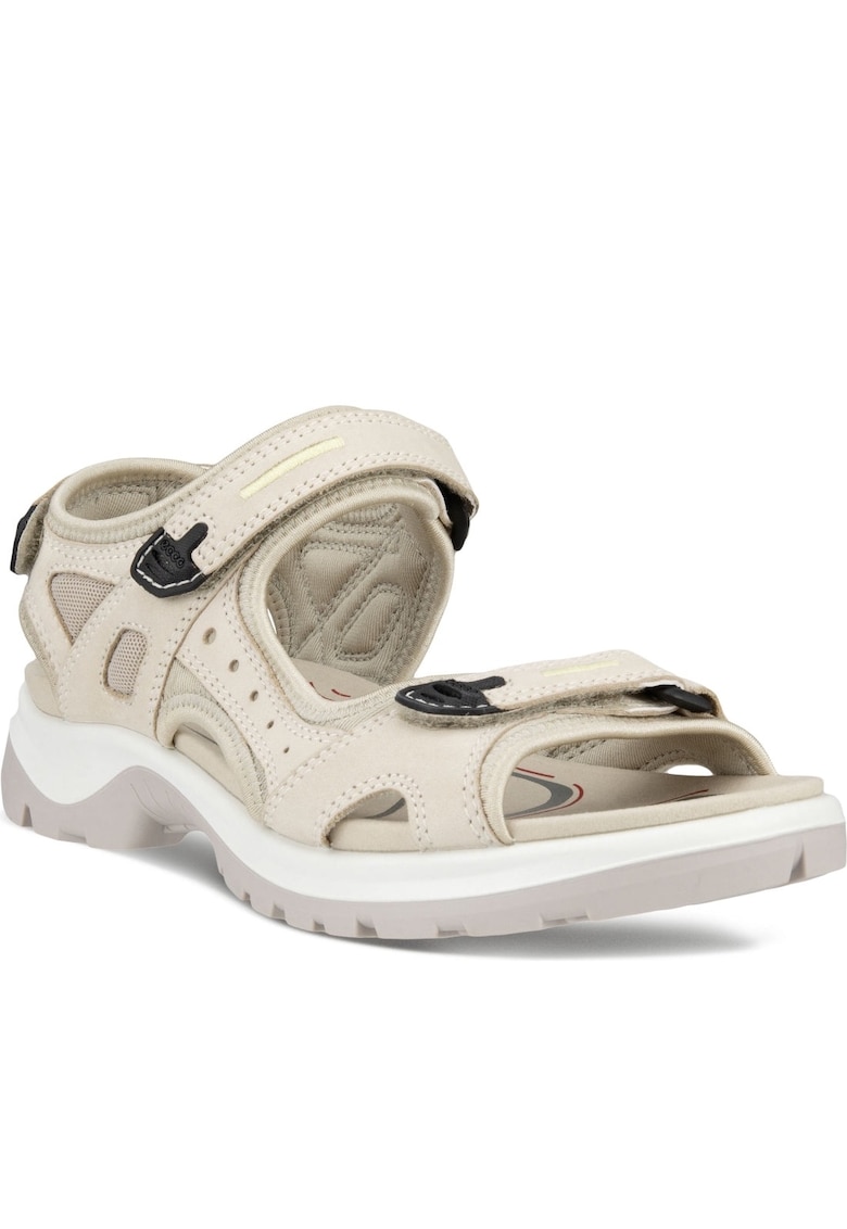 Sandale dama - piele naturala - Casual - Bej - Bej - Ecco - imagine 1