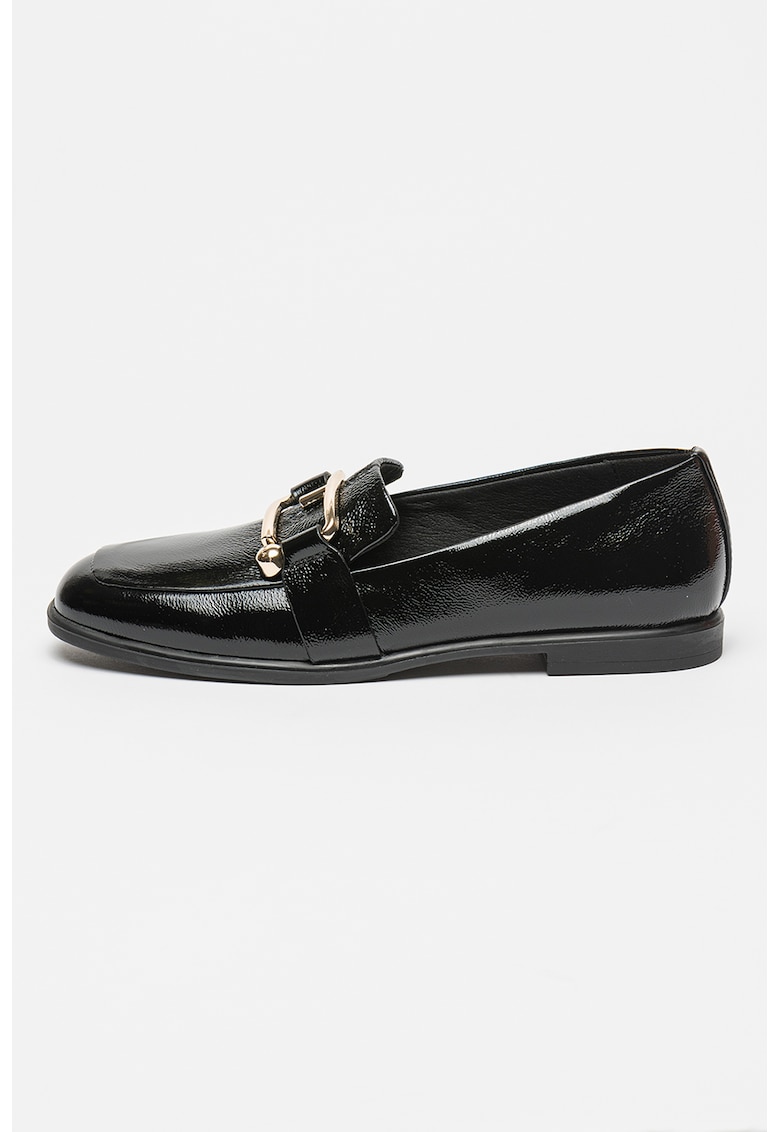 Pantofi loafer de piele lacuita