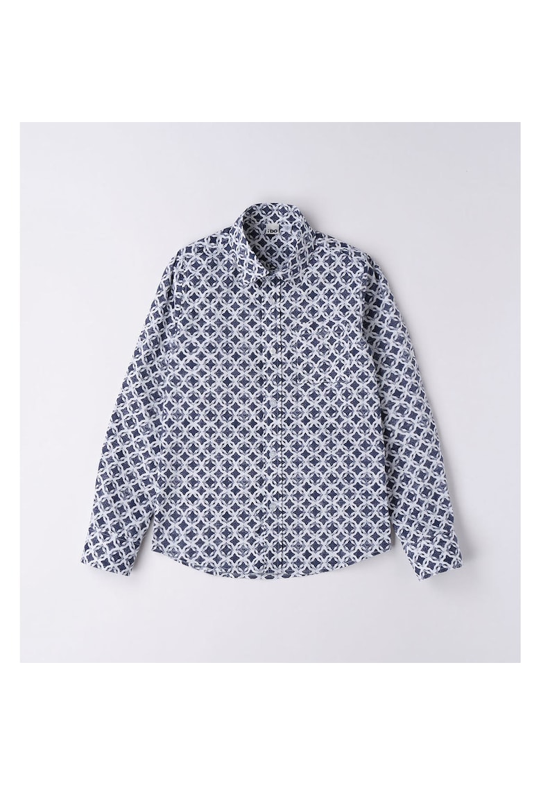 Camasa cu imprimeu pentru baiat - 4.6381 - Alb/Albastru