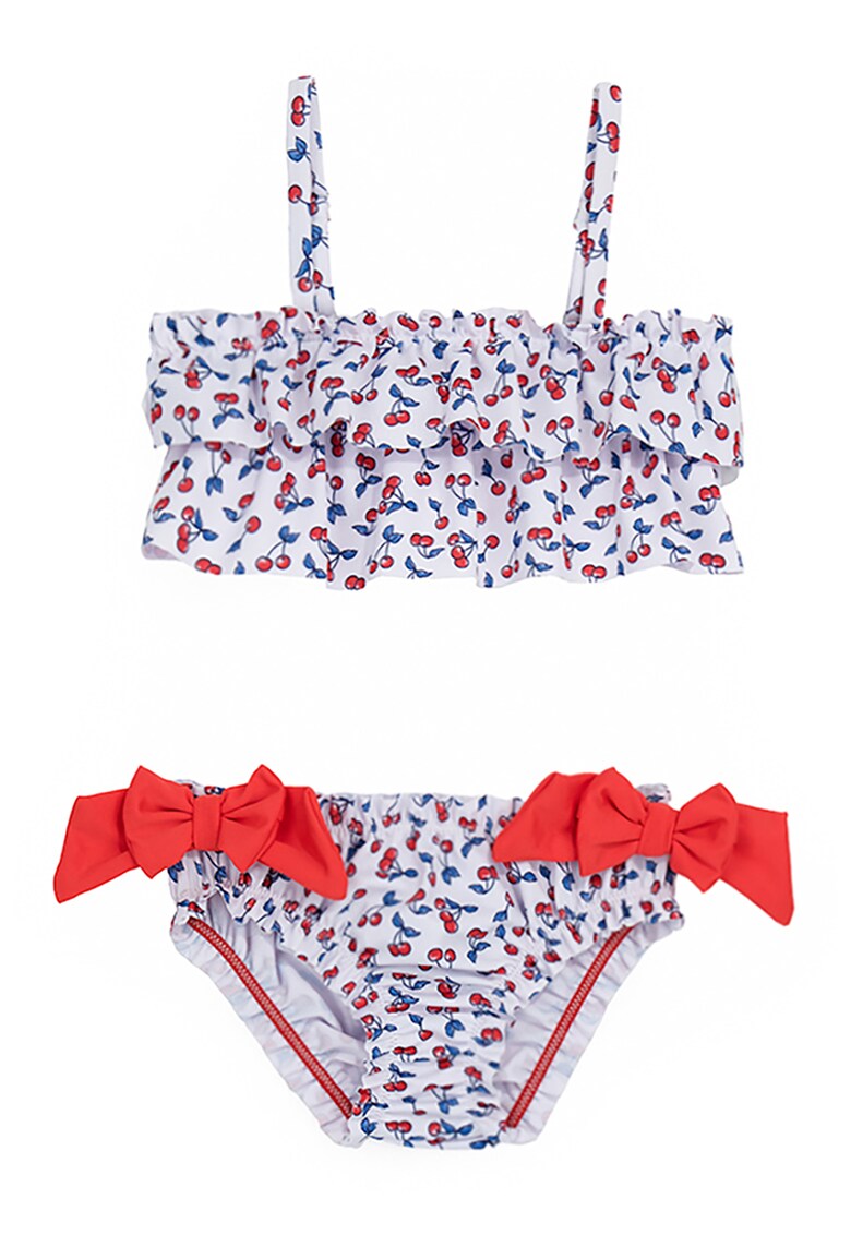 Costum de baie din doua piese cu imprimeu cu fructe