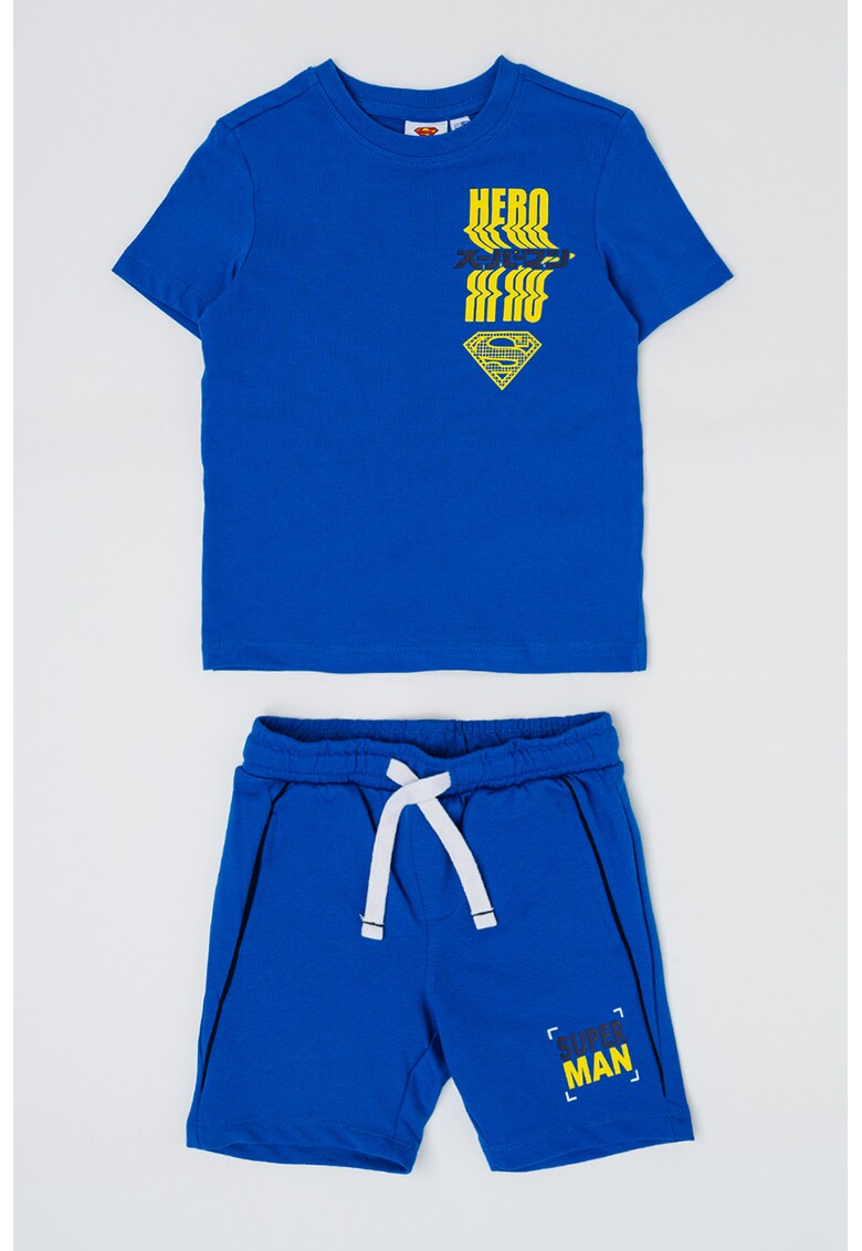 Set de tricou si pantaloni scurti cu snur - 2 piese