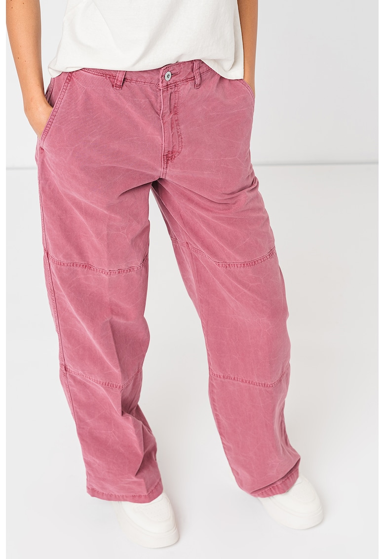 Pantaloni de bumbac cu croiala ampla