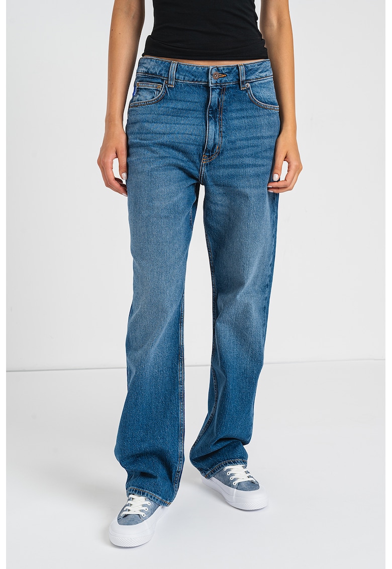 Blugi relaxed fit Elyah - Albastru inchis