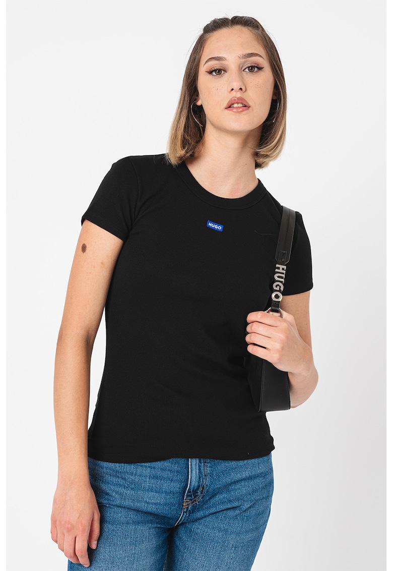 Tricou slim fit Easy - Negru