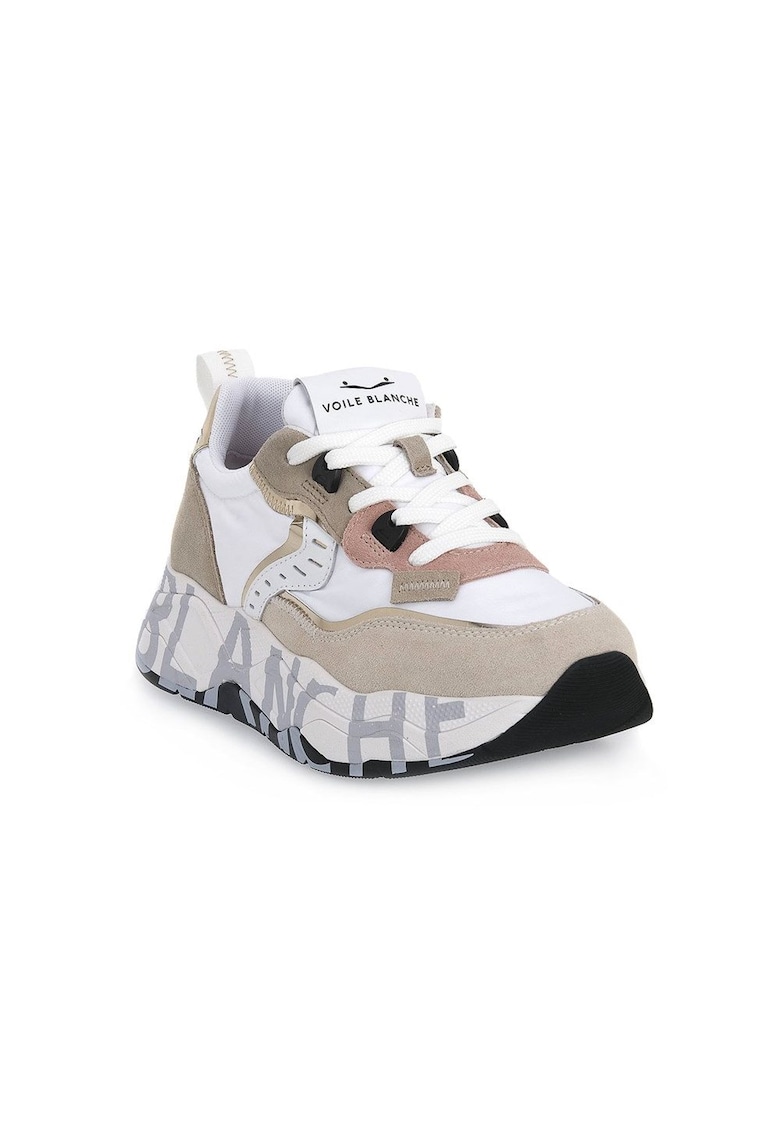 Pantofi dama 858693 - Piele intoarsa - Alb