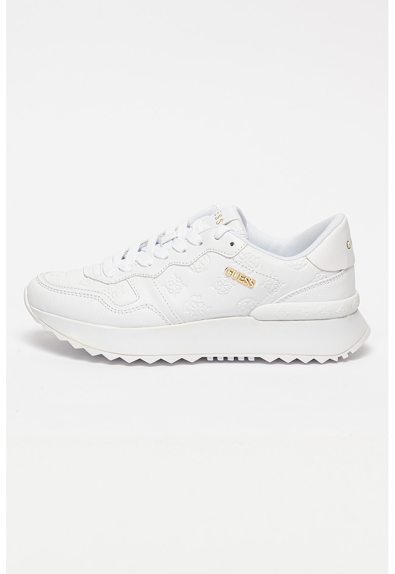 Pantofi sport din piele ecologica cu logo