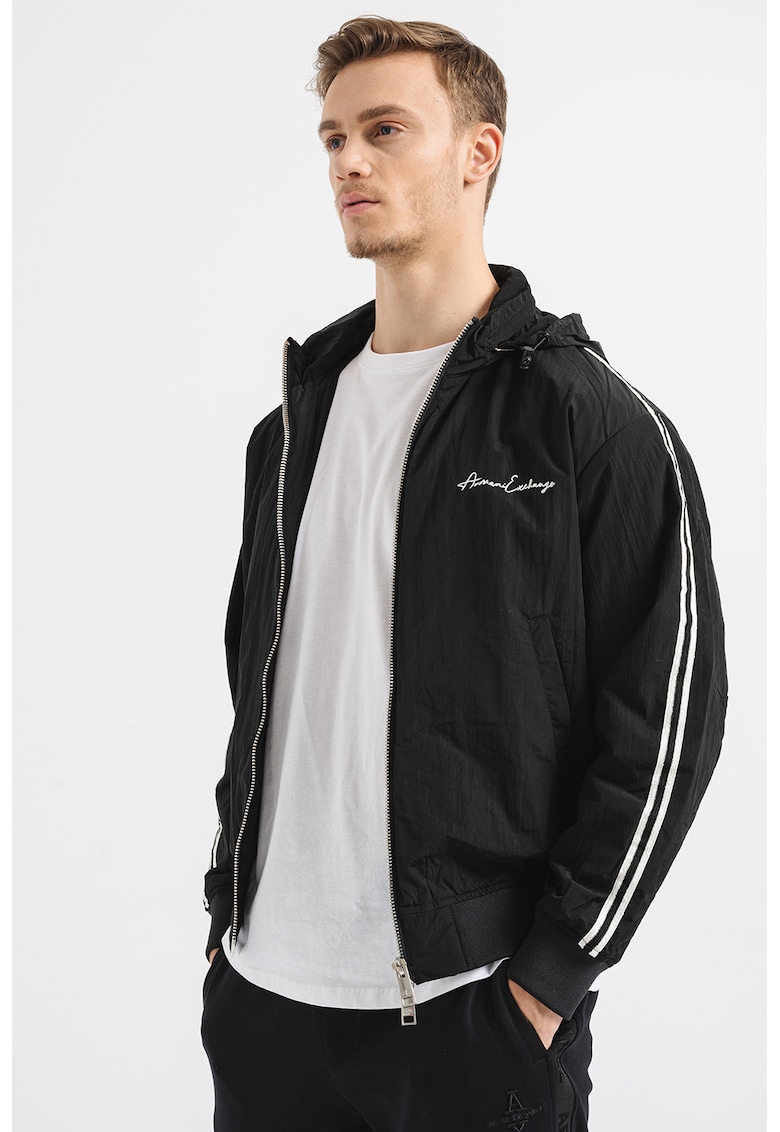 Jacheta reguar fit cu logo