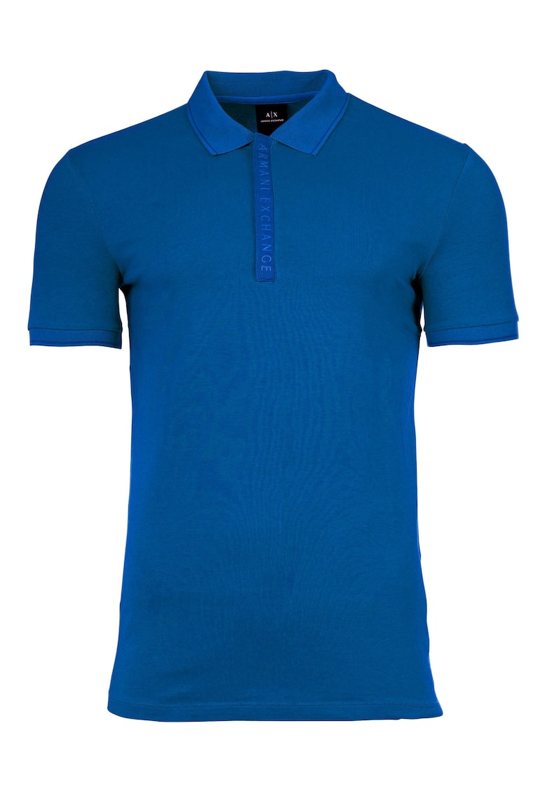 Tricou polo slim fit din amestec de bumbac